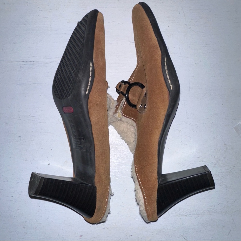 Aerosoles Cinch Shearly Leather Upper Clog Slip On - Picture 8 of 10